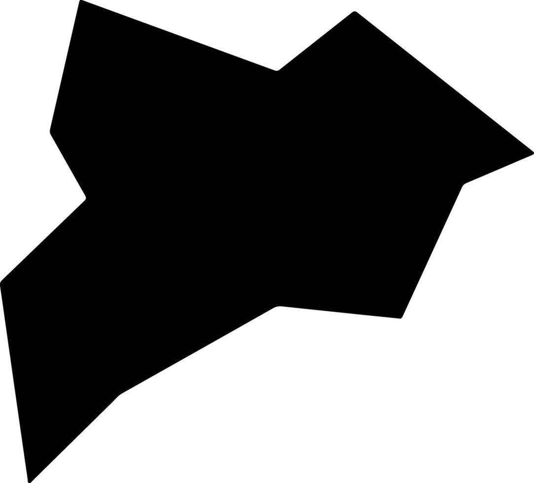 Oobu Japan silhouette map vector