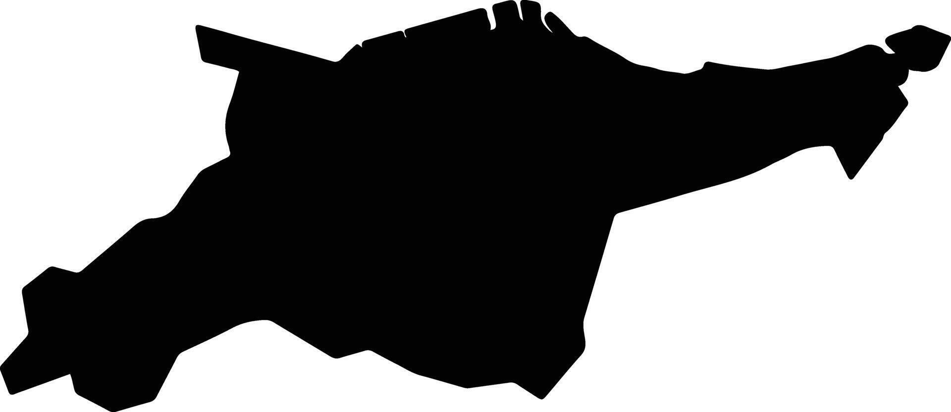 Ooita Japan silhouette map vector