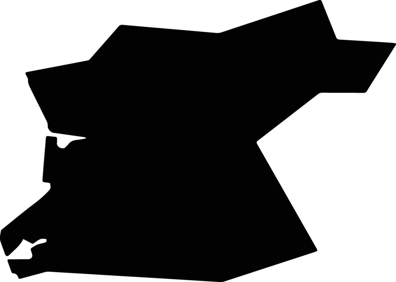 Oomura Japan silhouette map vector