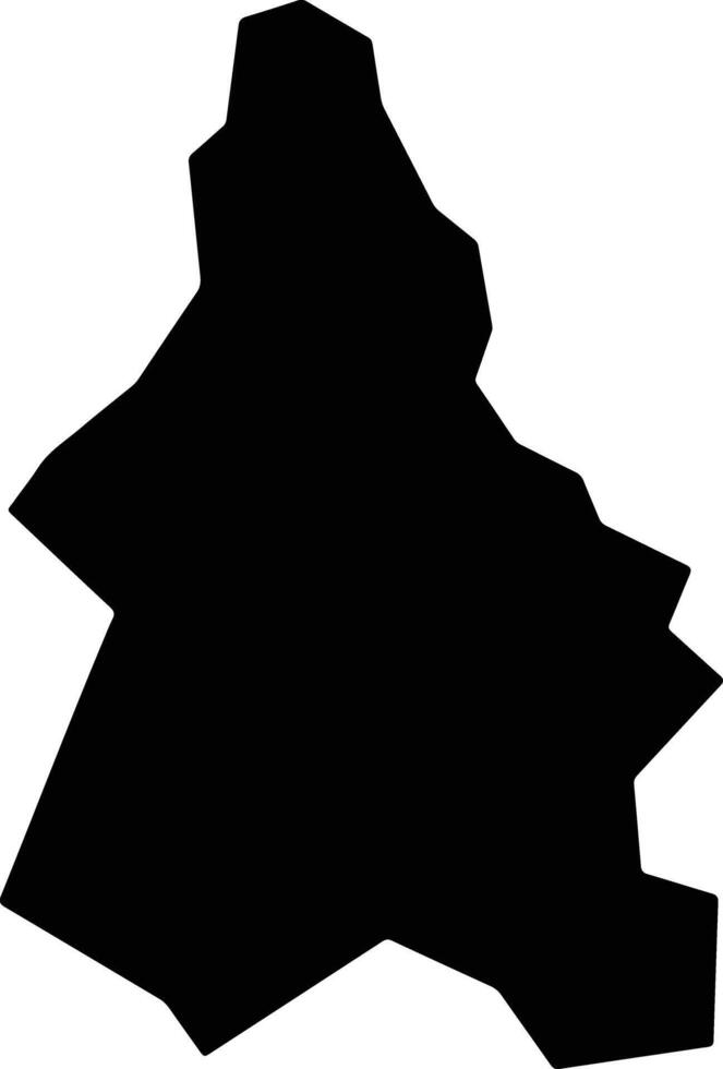 Ooshika Japan silhouette map vector