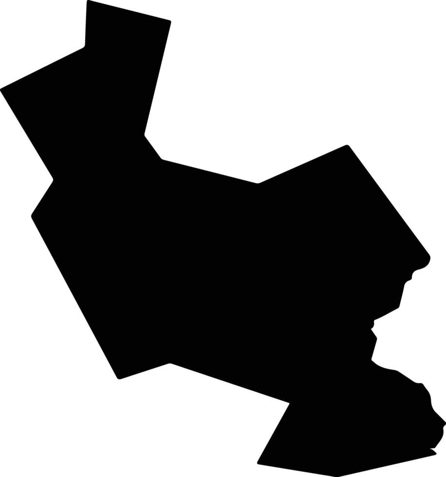Ootake Japan silhouette map vector