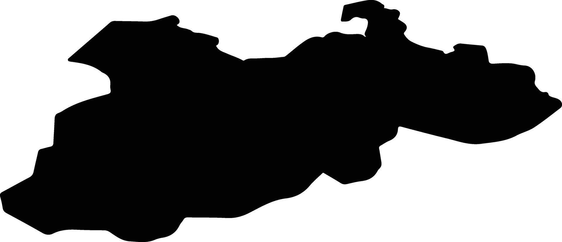 Opava Czech Republic silhouette map vector