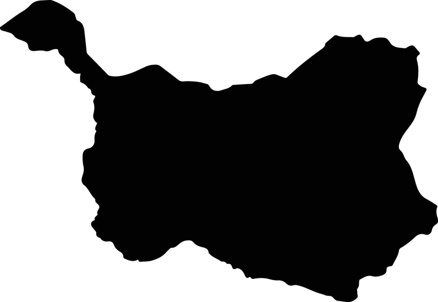 Oporapa Colombia silhouette map vector