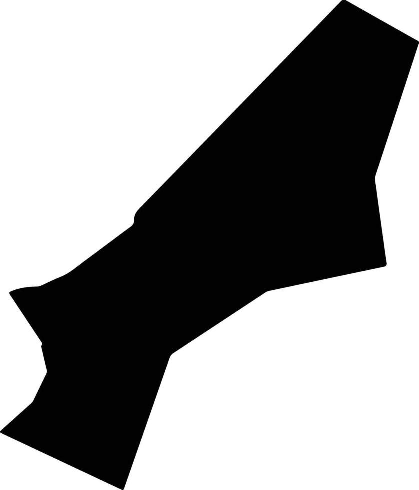 Opuwo Namibia silhouette map vector