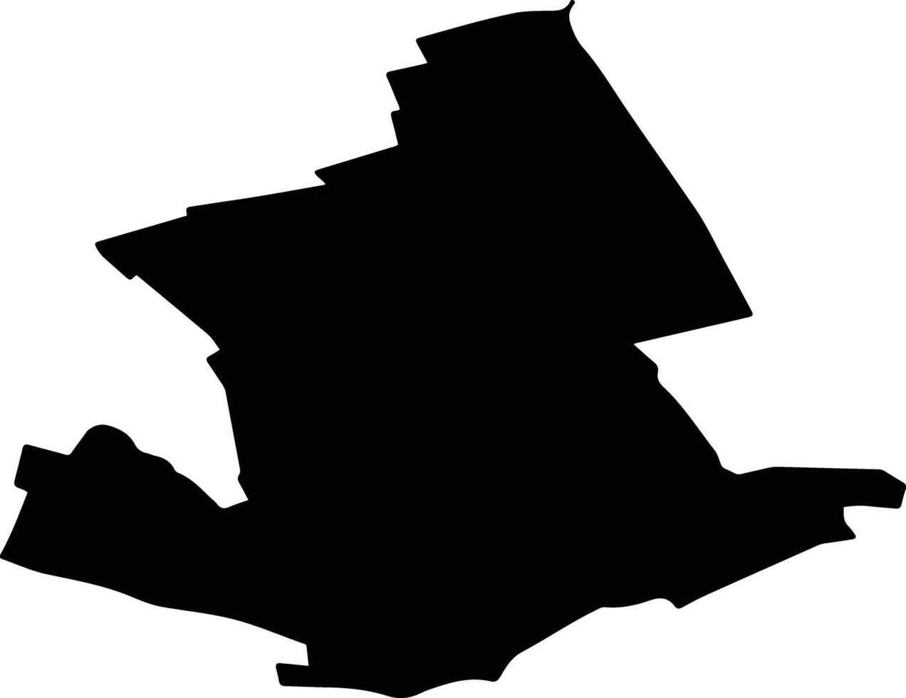 ORAS TARGU FRUMOS Romania silhouette map vector