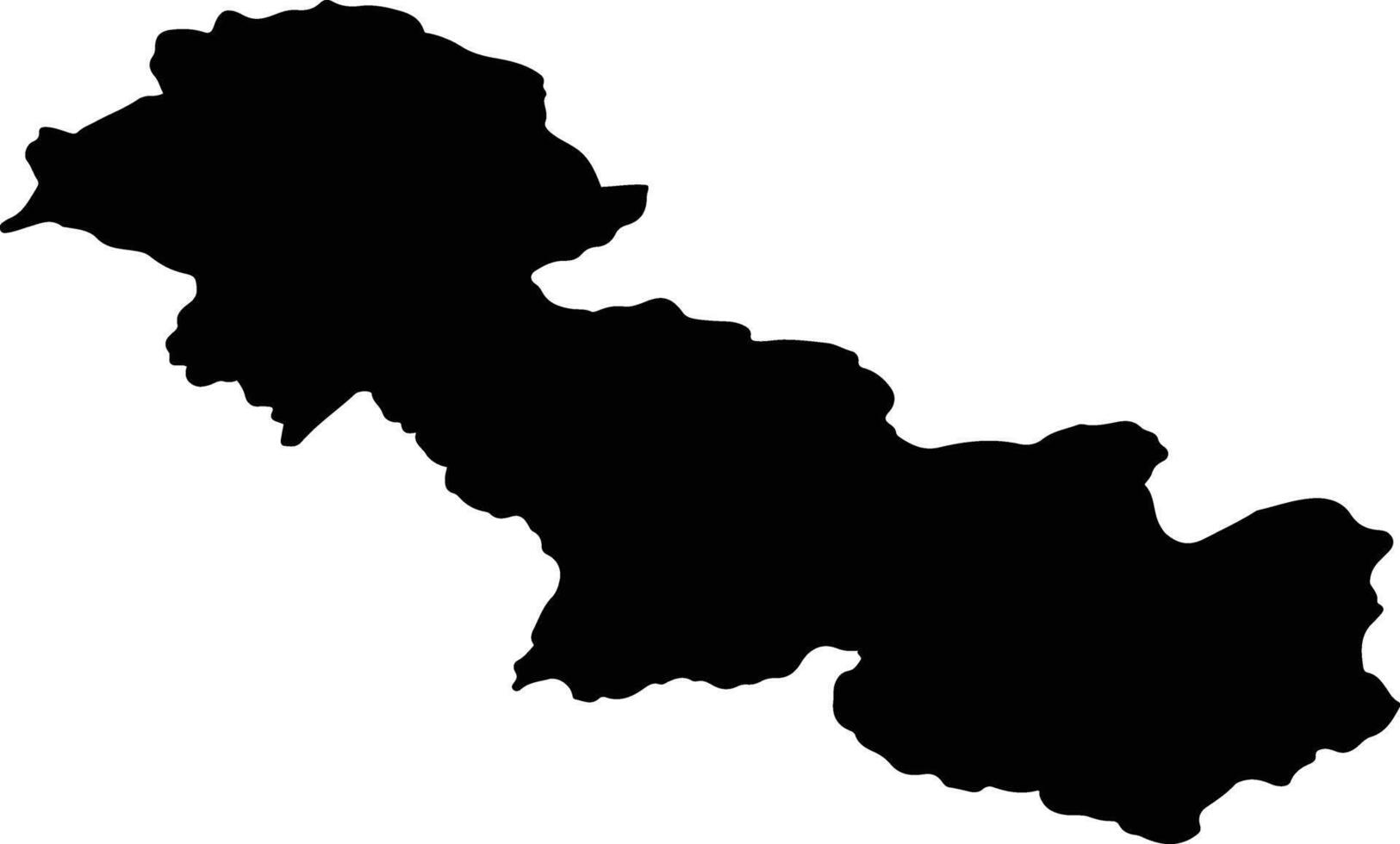 ORASTIOARA DE SUS Romania silhouette map vector