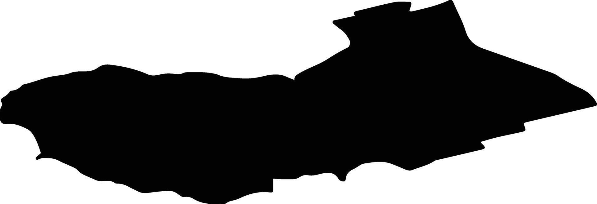 ORBENI Romania silhouette map vector