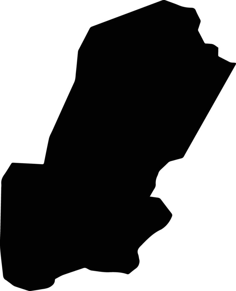Ordome Palau silhouette map vector