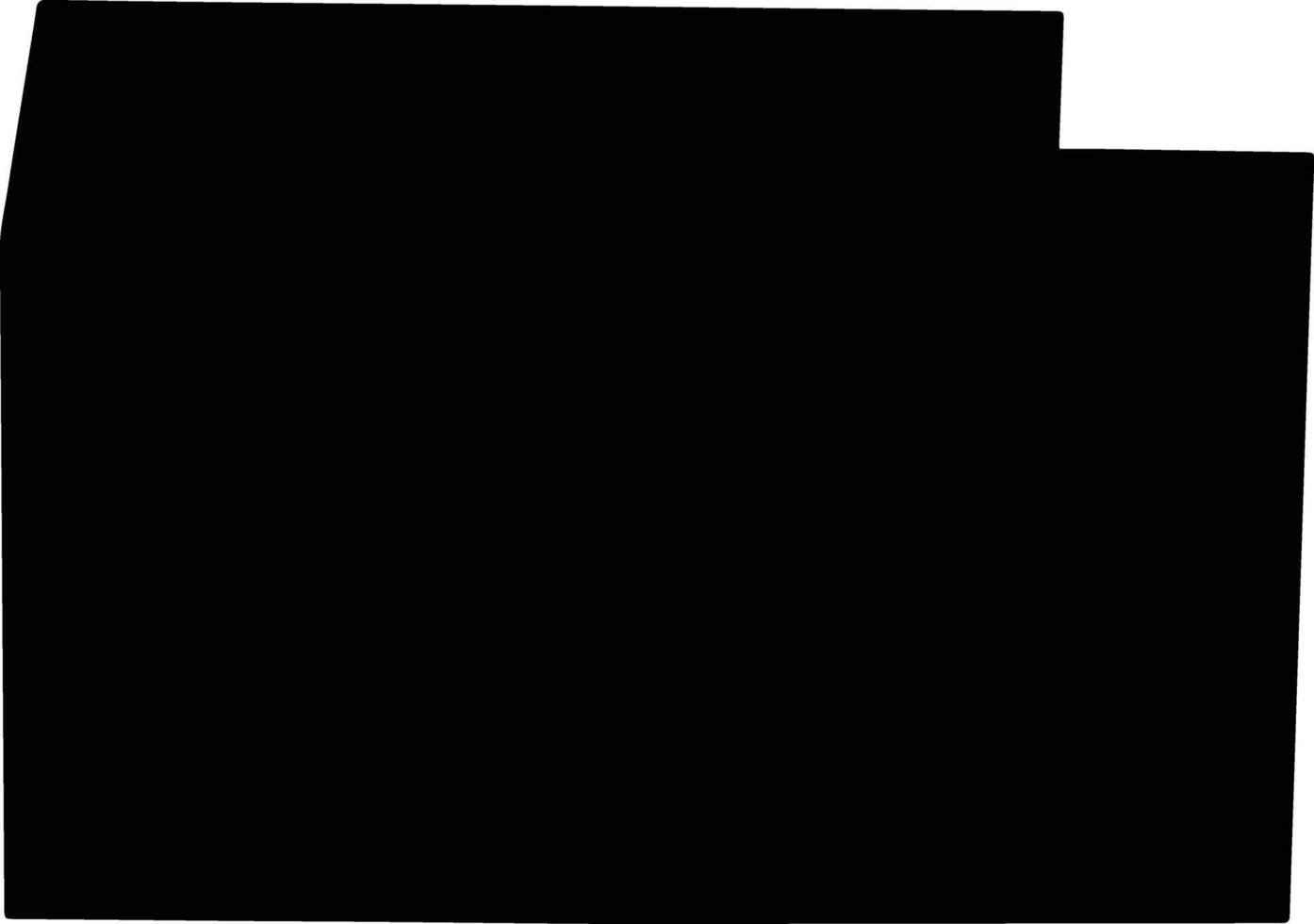 Oregon United States silhouette map vector