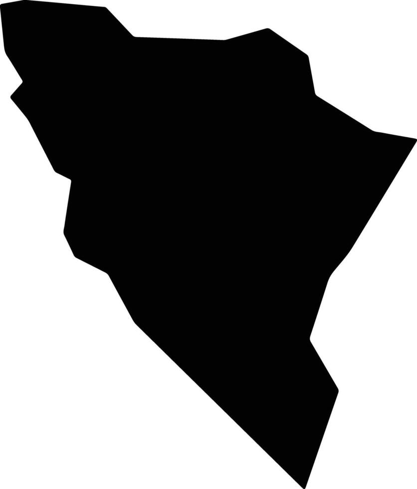 Orelope Nigeria silhouette map vector