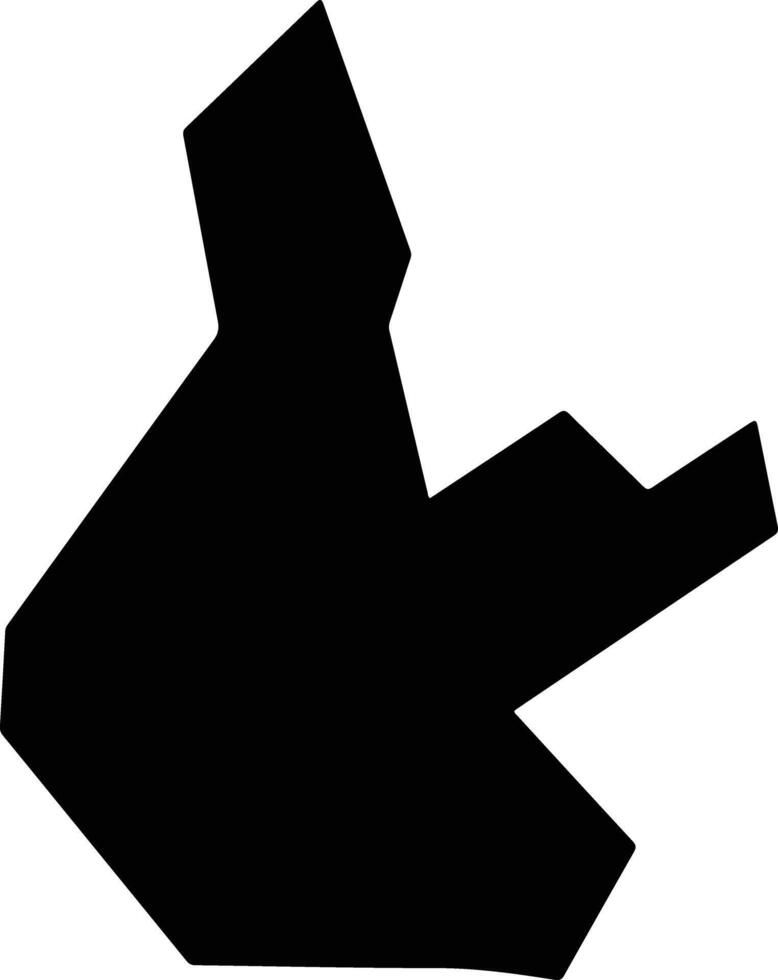 Orlu Nigeria silhouette map vector