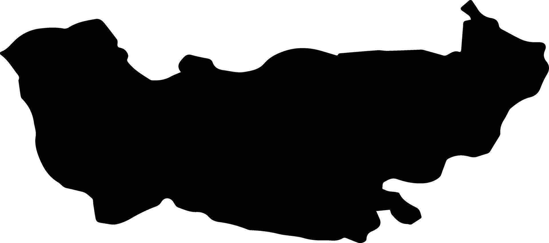 ORMENIS Romania silhouette map vector