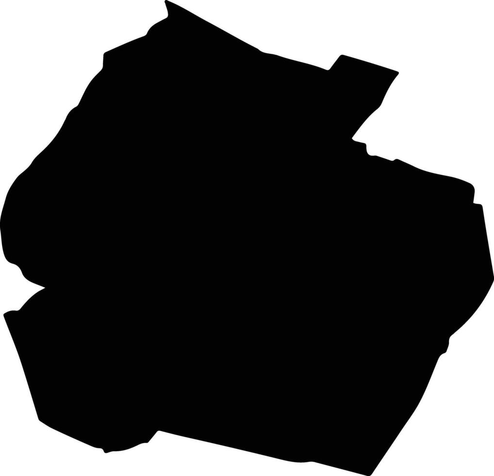 ORODEL Romania silhouette map vector