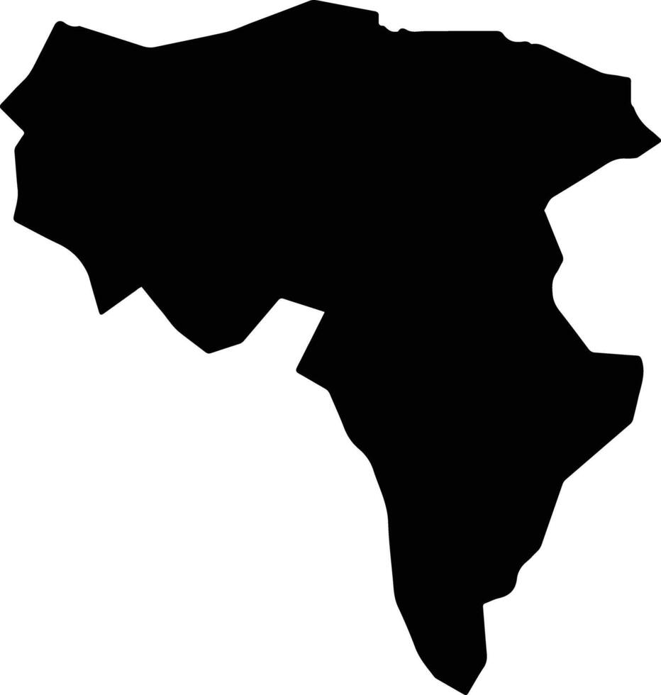 Ortahisar Turkey silhouette map vector
