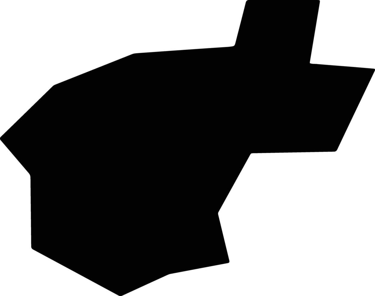 Orumba South Nigeria silhouette map vector