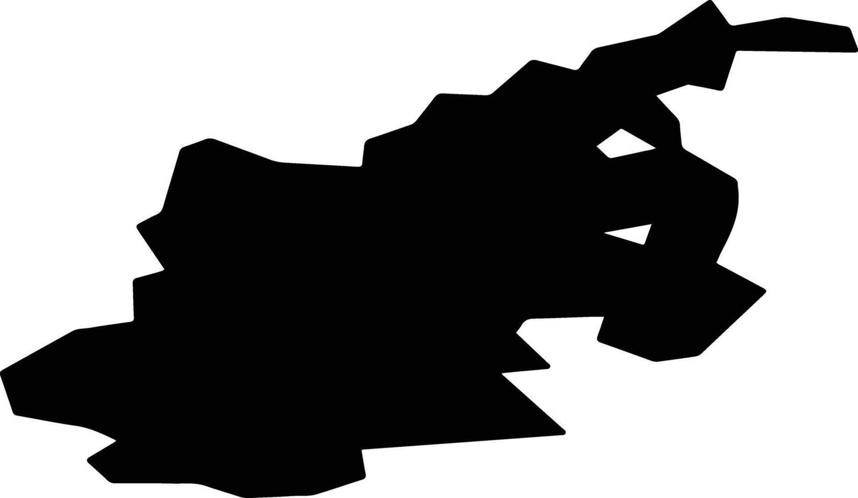 Oryol Russia silhouette map vector