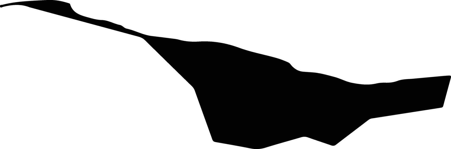 Oryahovo Bulgaria silhouette map vector