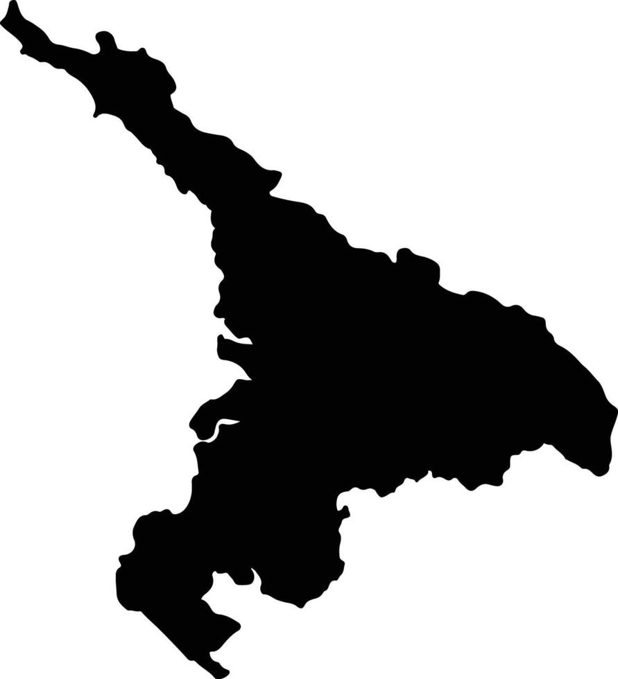 Osa Costa Rica silhouette map vector