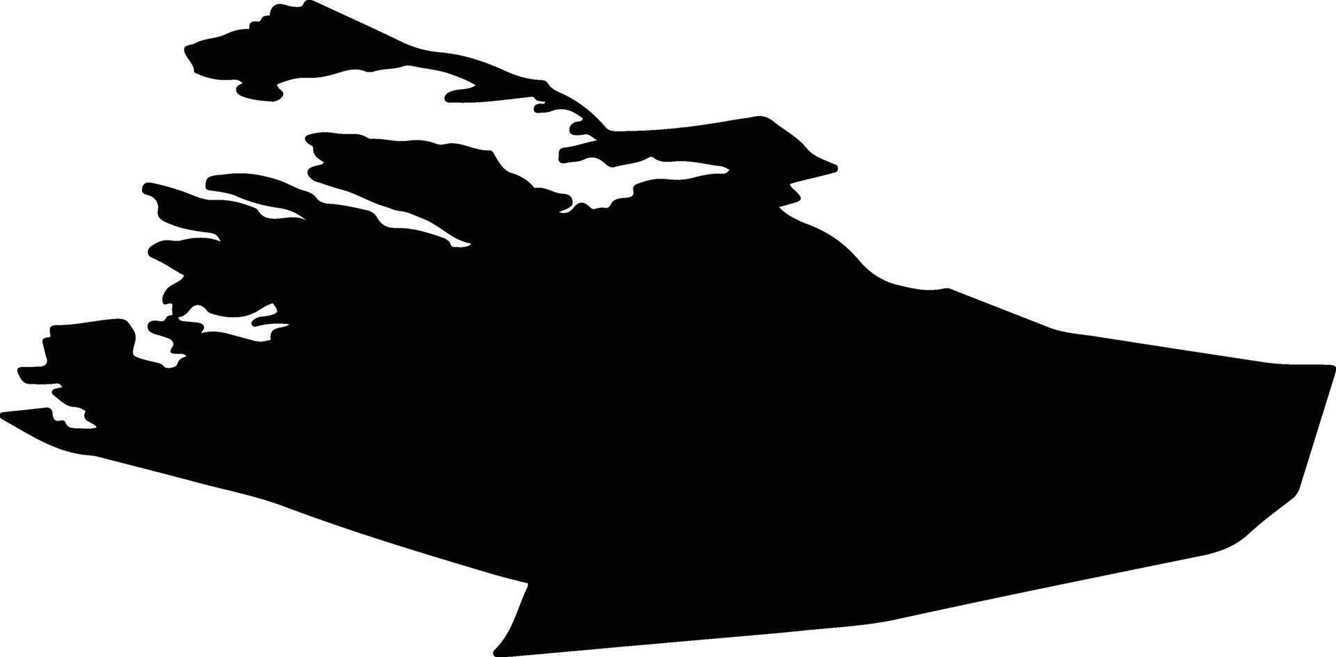 Osen nor Norway silhouette map vector