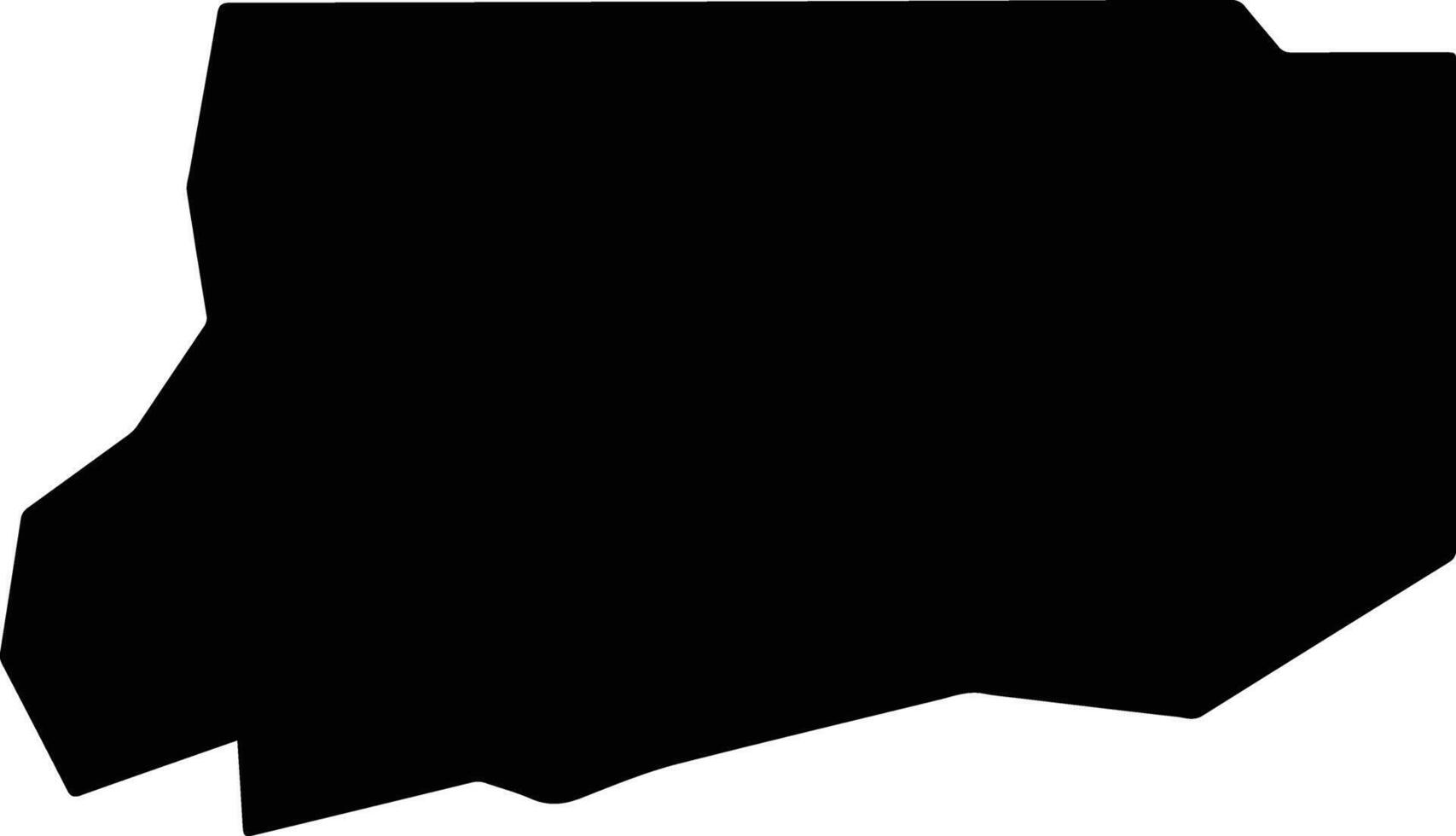 Oshikuku Namibia silhouette map vector