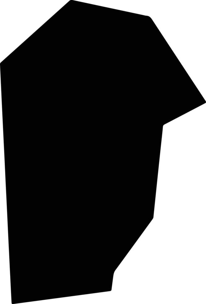 Oshodi Isolo Nigeria silhouette map vector