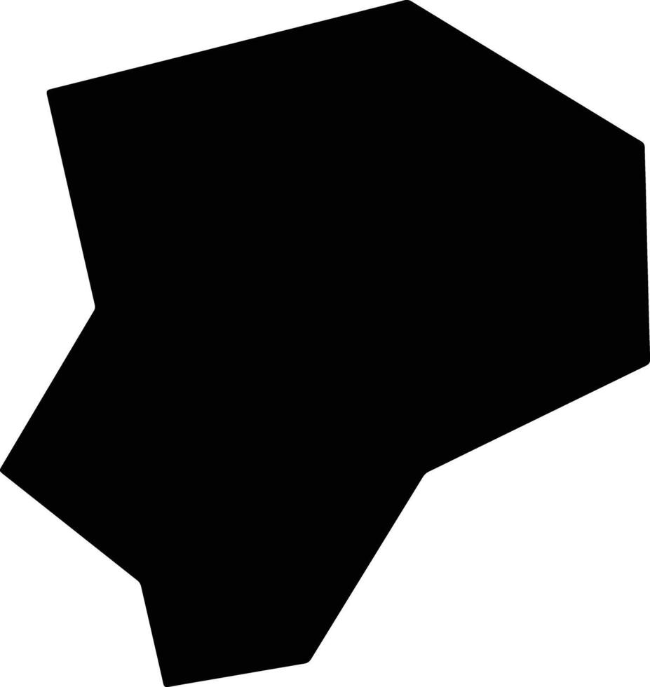 Oslomej North Macedonia silhouette map vector