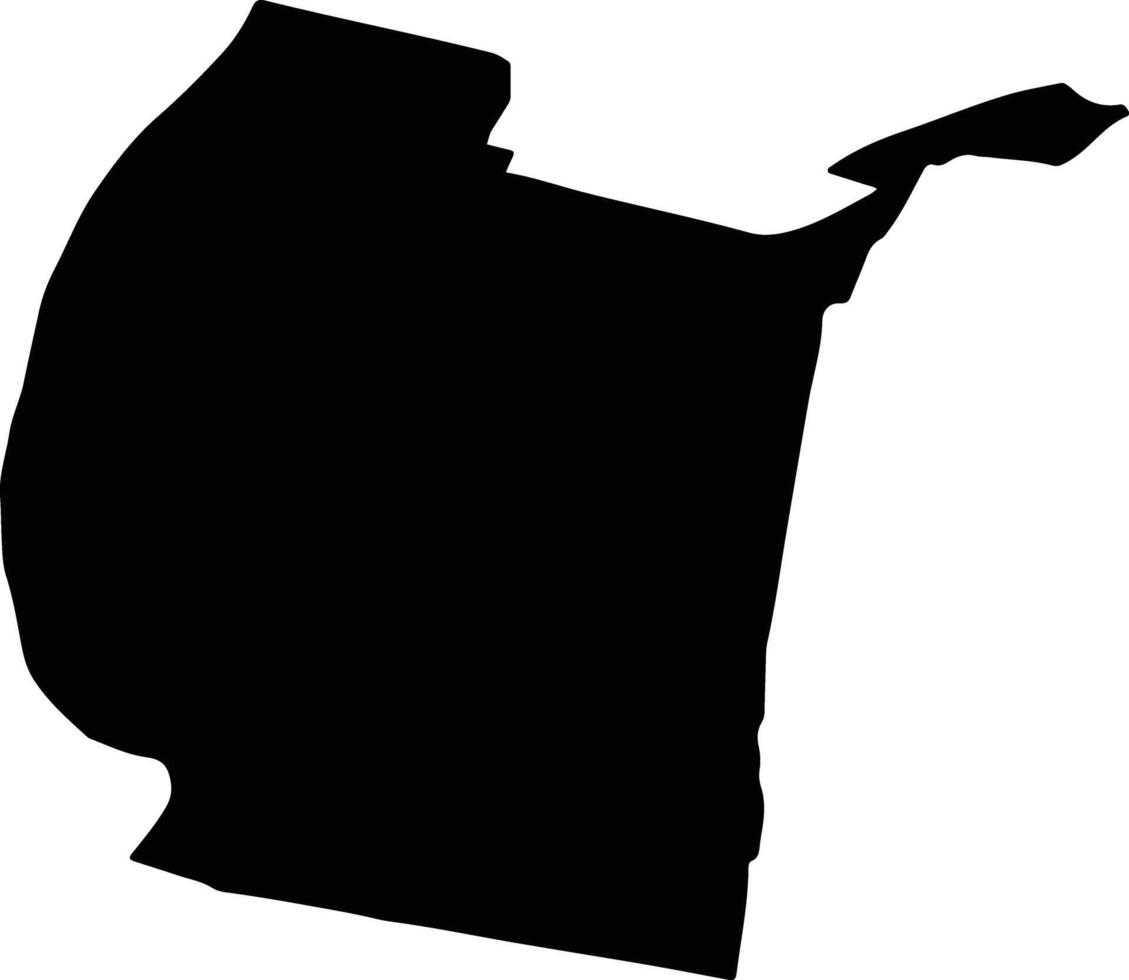 OSTROV Romania silhouette map vector