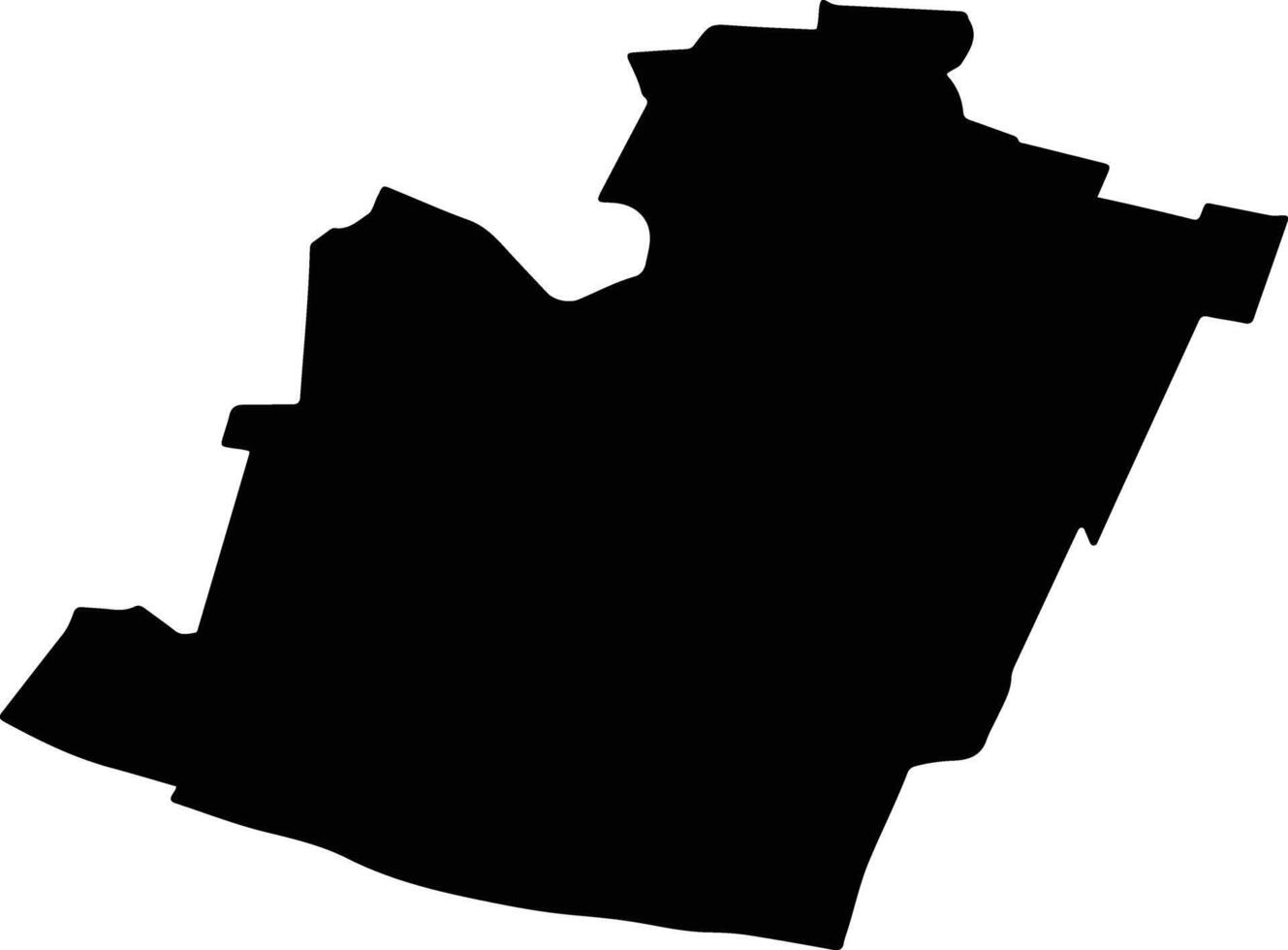 OSTROVENI Romania silhouette map vector
