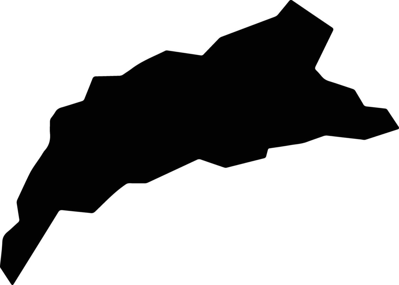 Ostuncalco Guatemala silhouette map vector