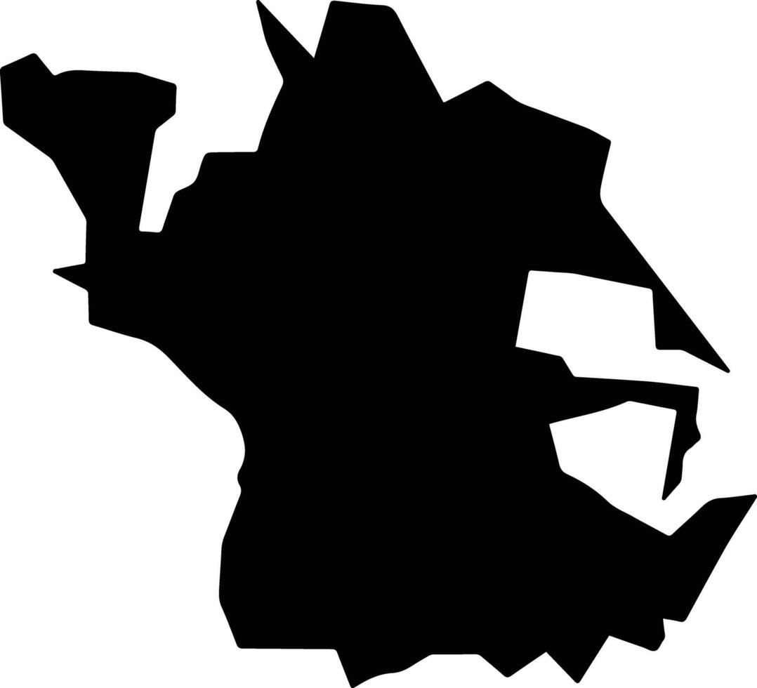 Osumacinta Mexico silhouette map vector