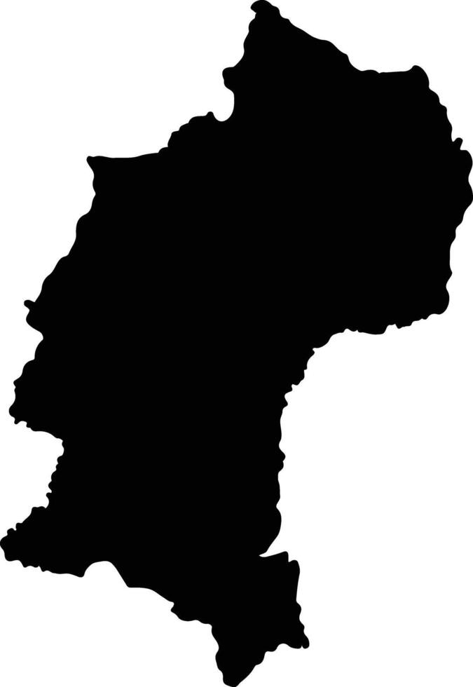 Otanche Colombia silhouette map vector