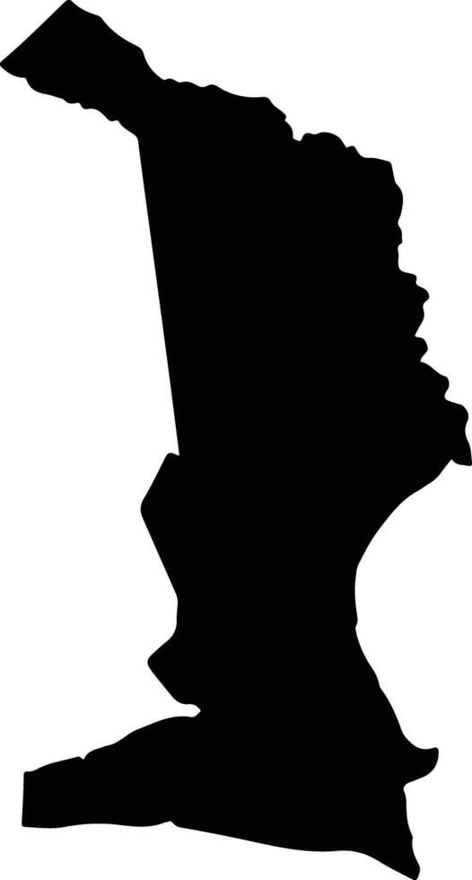 Otavi Namibia silhouette map vector
