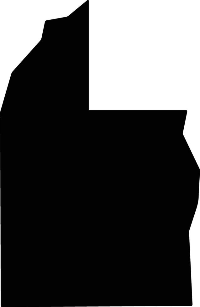 Otjinene Namibia silhouette map vector