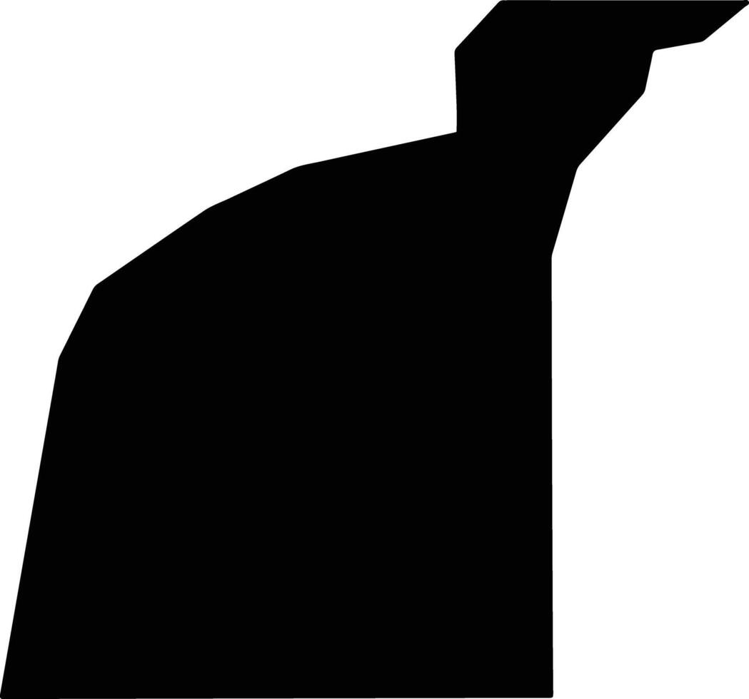 Otjombinde Namibia silhouette map vector
