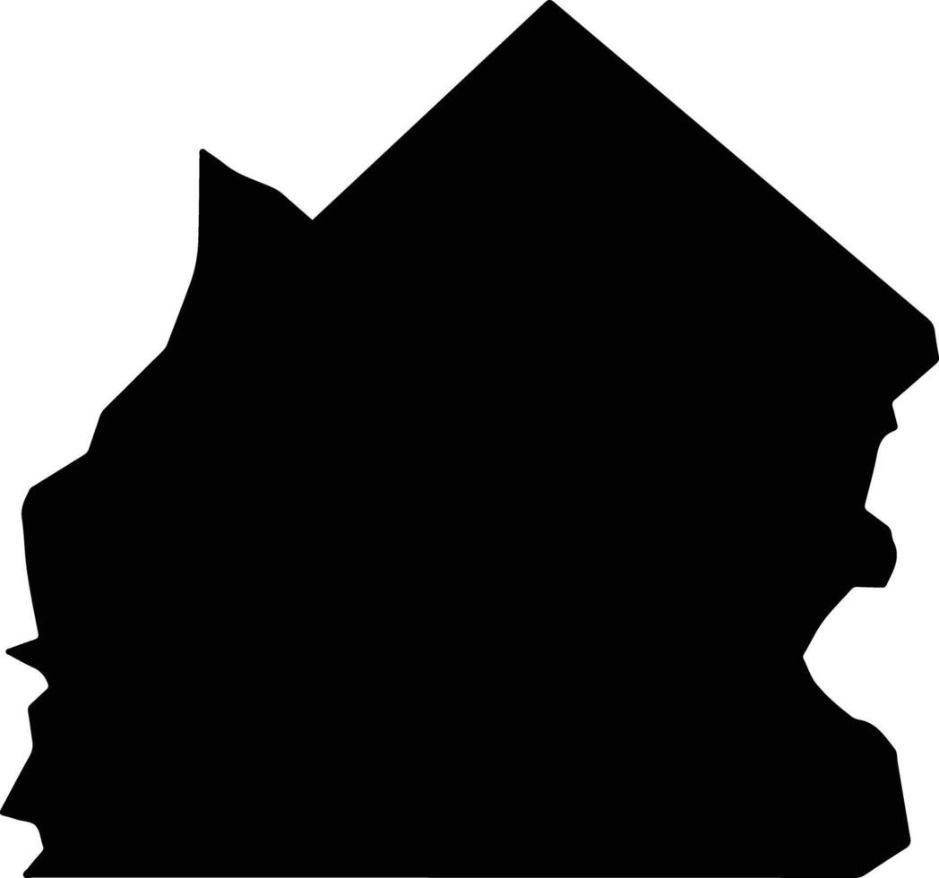 Otjiwarongo Namibia silhouette map vector