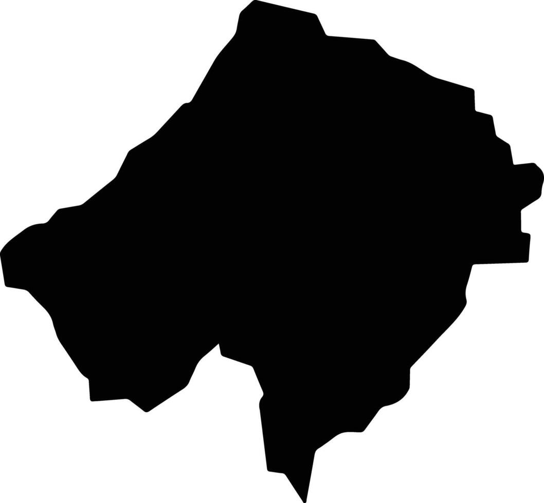 Otmah Yemen silhouette map vector