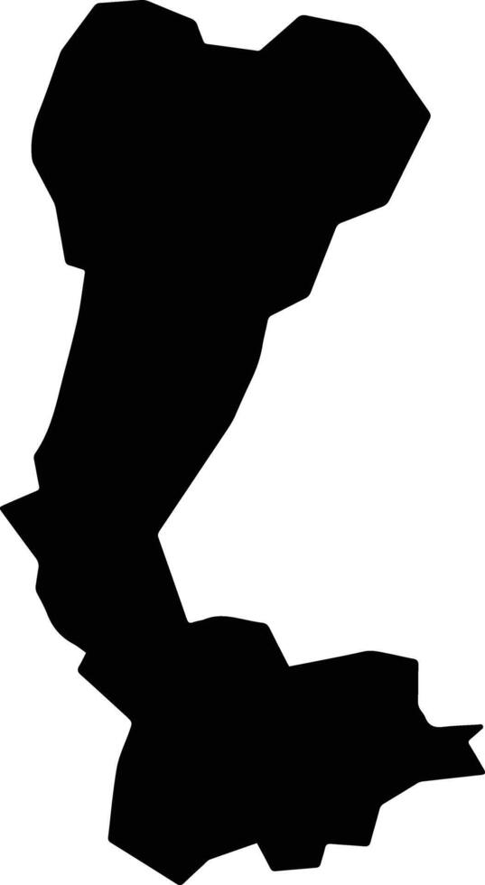 Otsu Japan silhouette map vector
