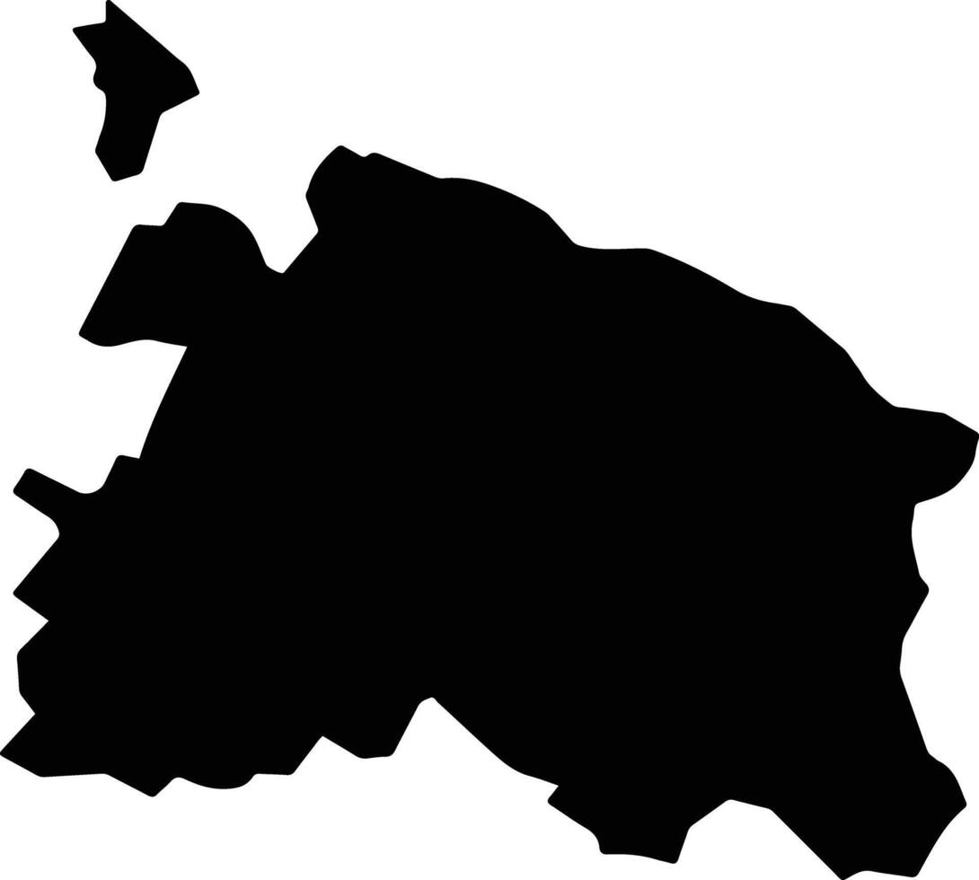 Otumba Mexico silhouette map vector