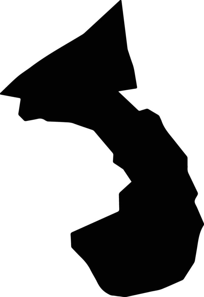 Oturkpo Nigeria silhouette map vector
