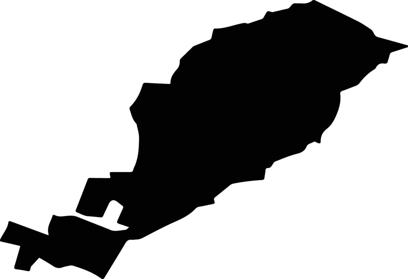 Otzolotepec Mexico silhouette map vector