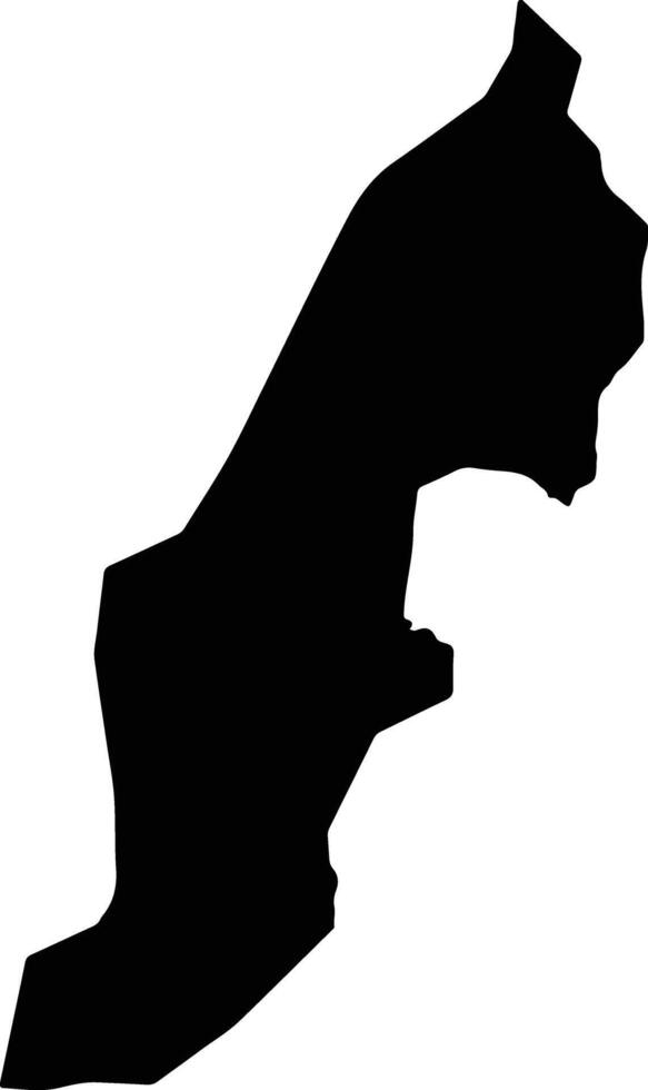 Ouango Central African Repu silhouette map vector