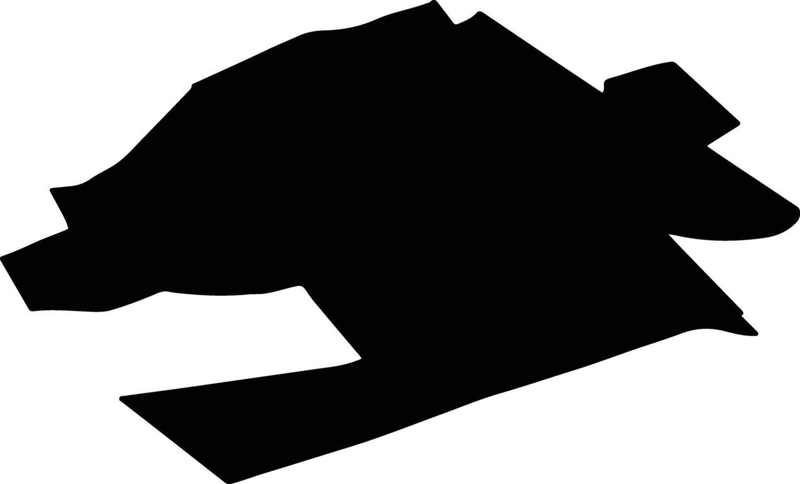 Oudewater Netherlands silhouette map vector