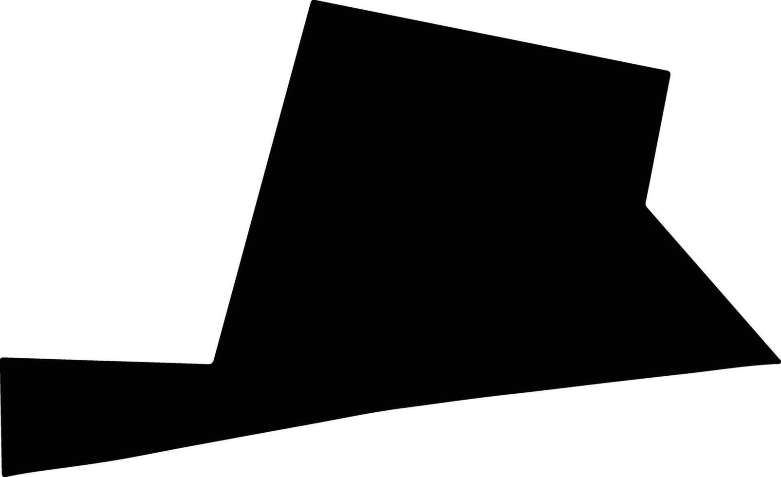 Ouidah Benin silhouette map vector