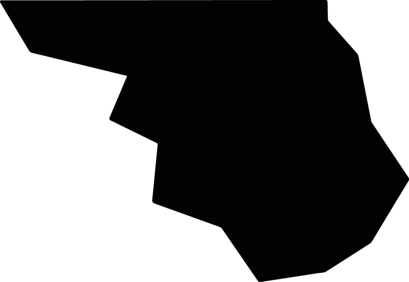 Ouray United States silhouette map vector