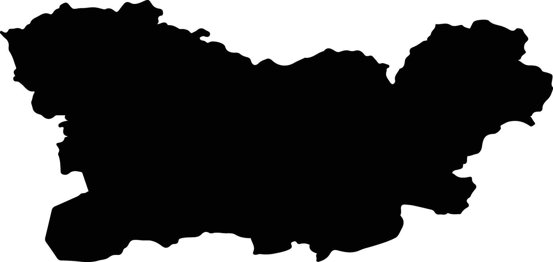 Ourense Spain silhouette map vector