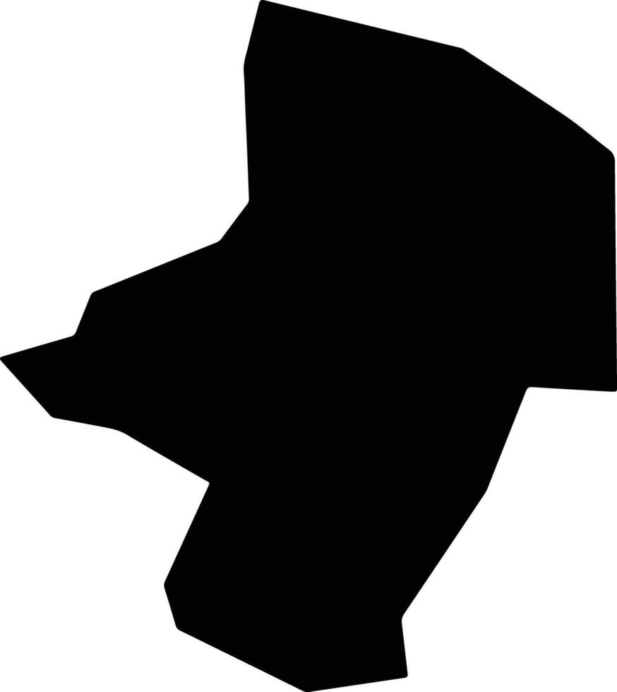 Ourinhos Brazil silhouette map vector