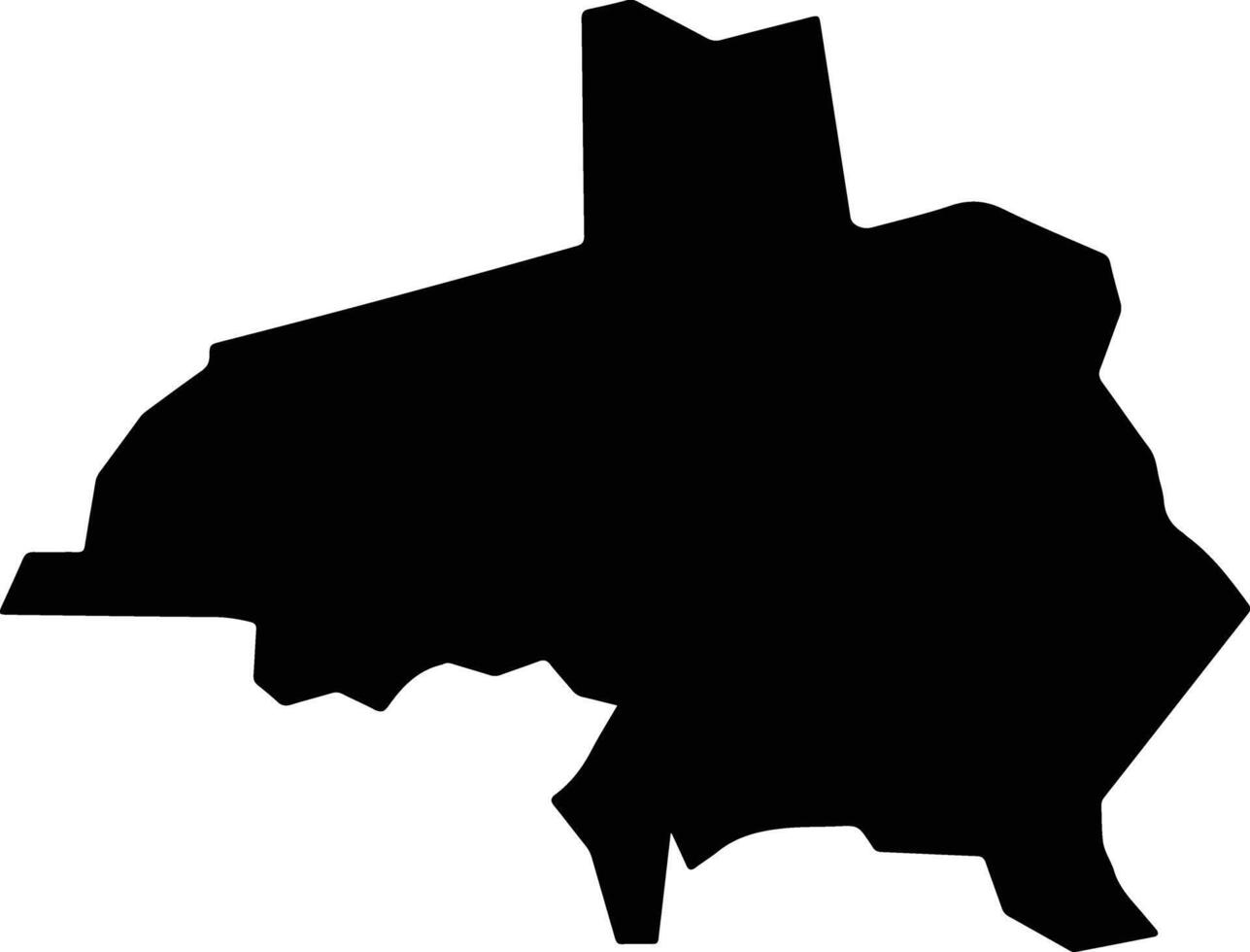 Ouricuri Brazil silhouette map vector