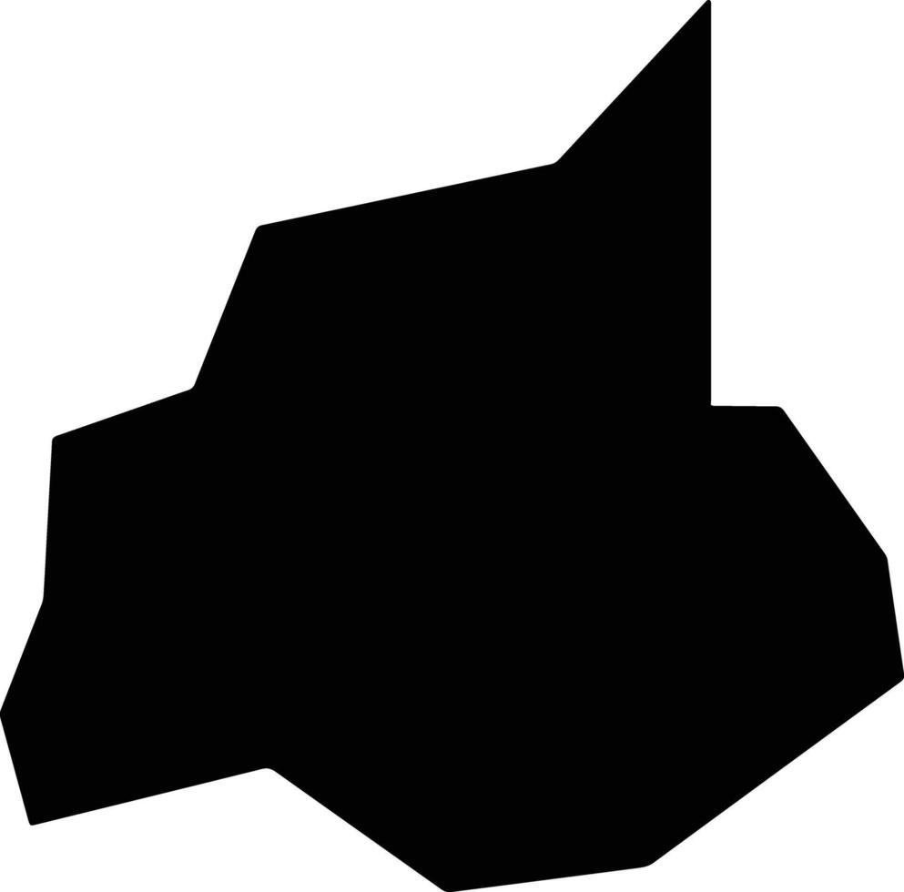 Ouro Verde de Minas Brazil silhouette map vector