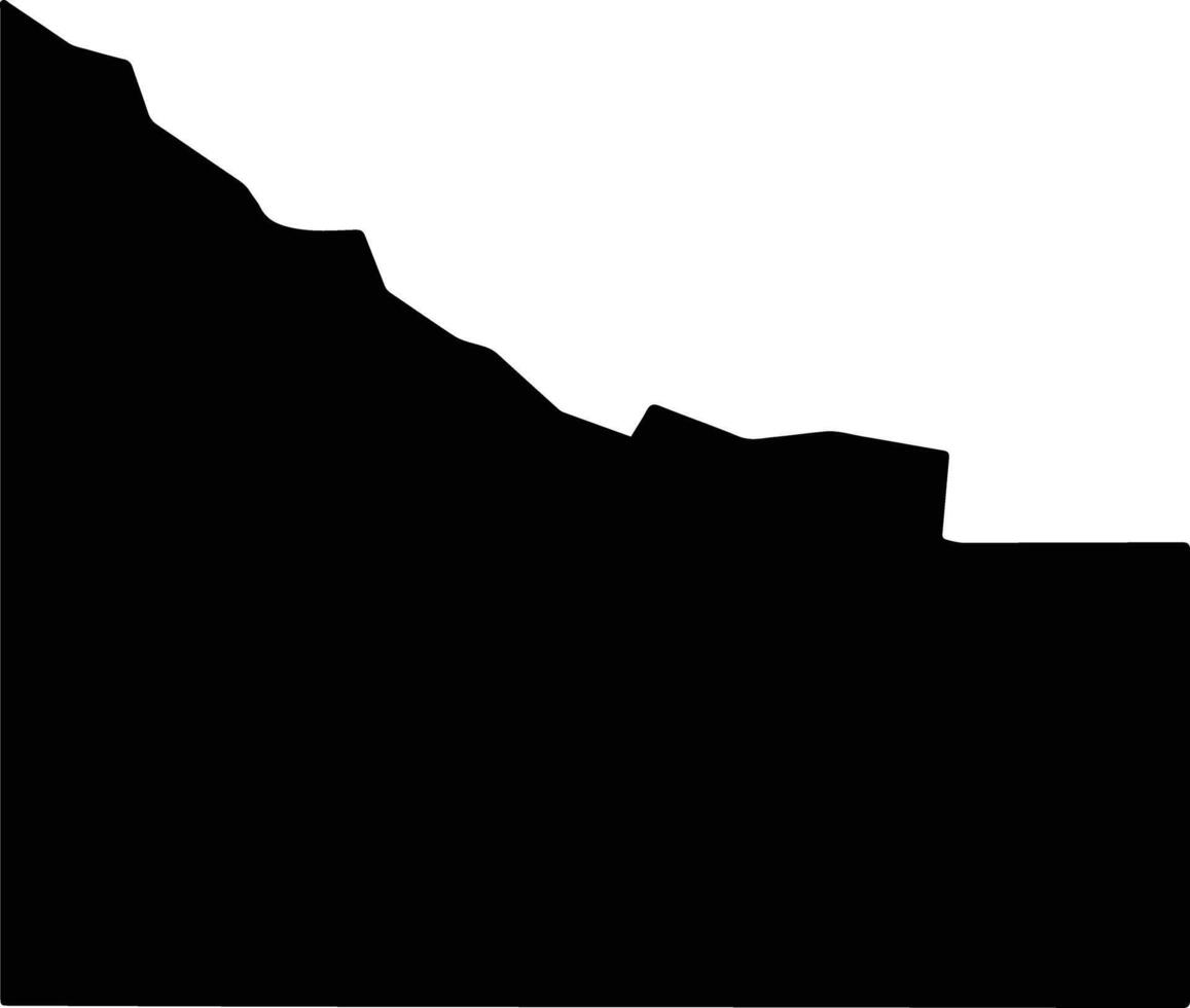 Owyhee United States silhouette map vector