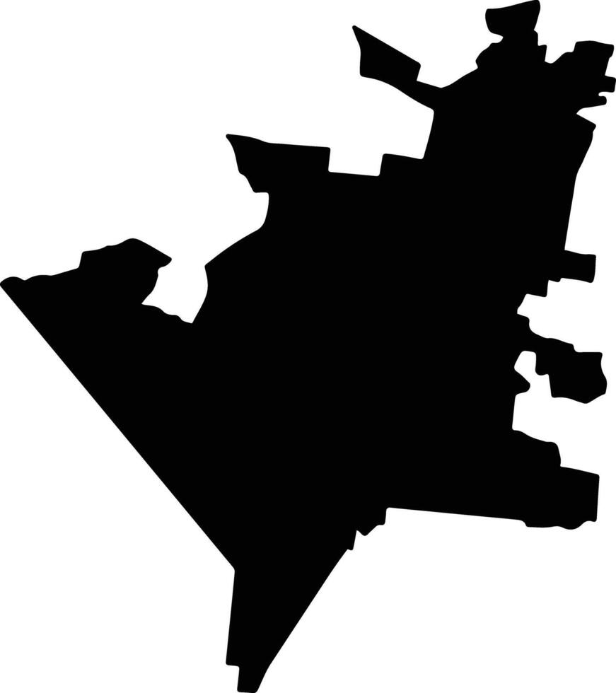 Oxkutzcab Mexico silhouette map vector